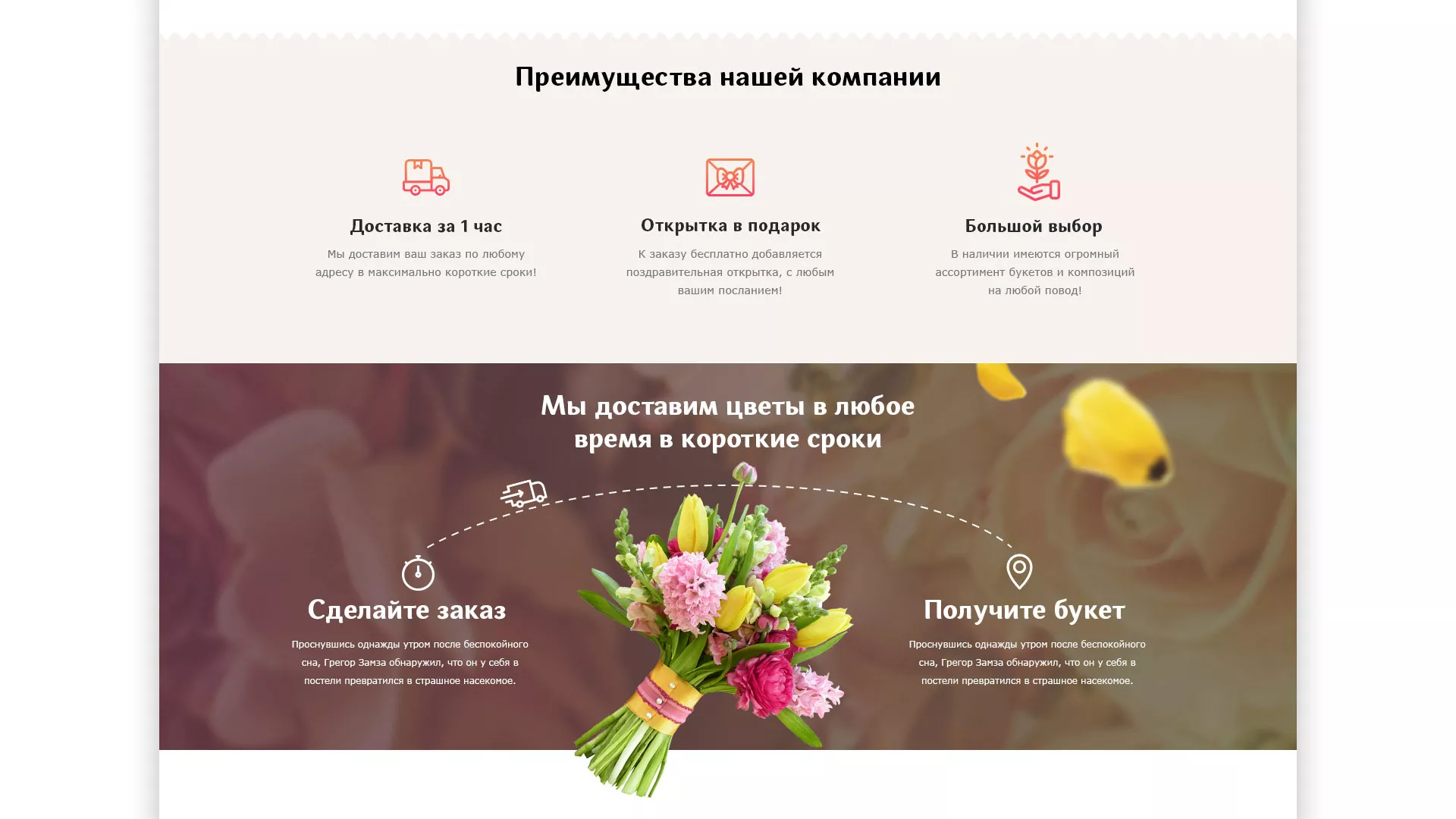 Создание интернет-магазина «Букет-онлайн» по цветам в Кореновске