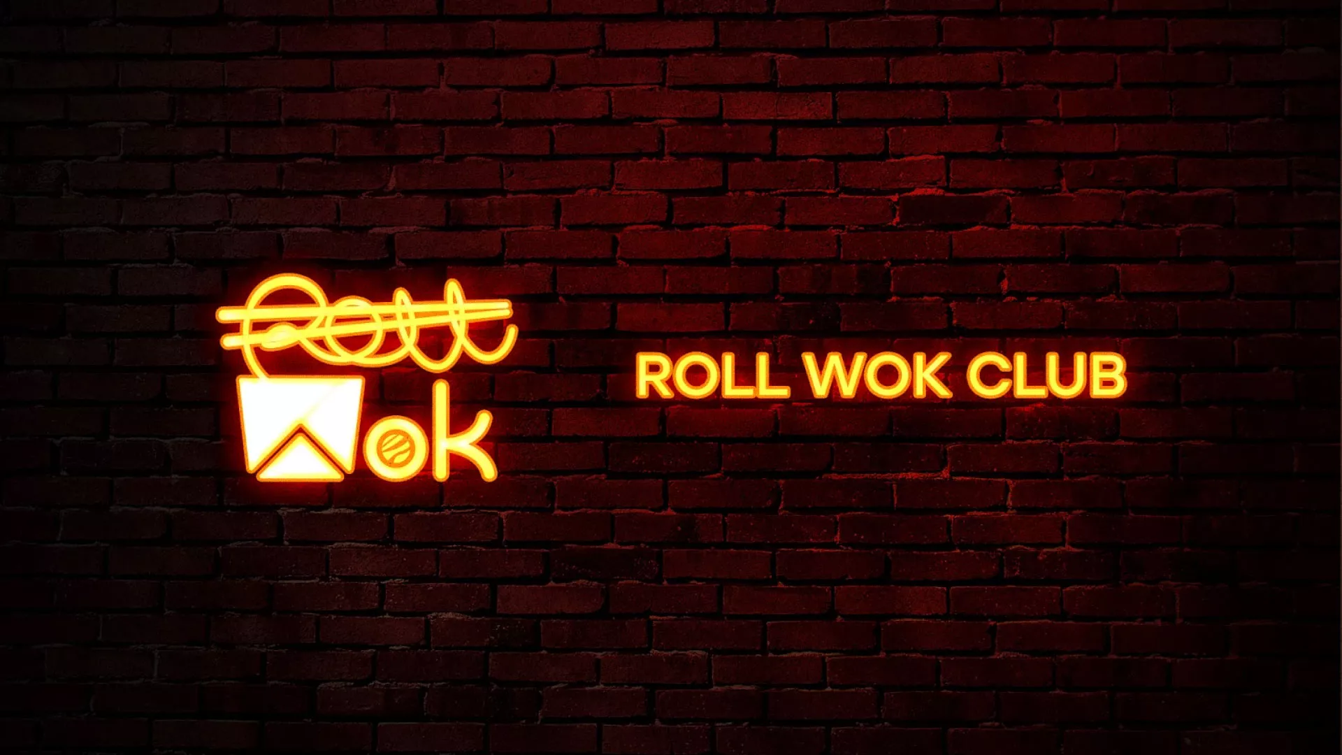 Разработка интерьерной вывески суши-бара «Roll Wok Club» в Кореновске